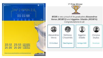 MSM is proud to celebrate the 🏆 1st Prize Winner of "TAP 2 Open Bootcamp" organized by the Fund of Archaelogical Proceeeds and Crowdpolicy under the auspices of the Hellenic Ministry of Culture and Sports.